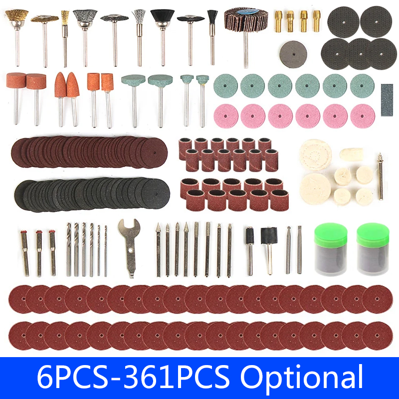 Cordless Rotary Tool Kit Accessories - 6PCS-361PCS Akcesoria do grawerowania Narzędzia szlifierskie
