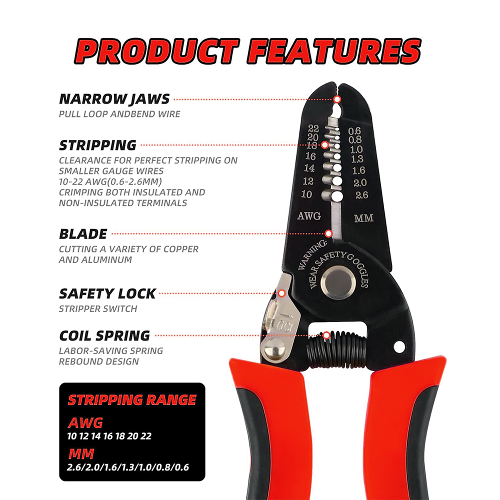 Automatic Wire Stripper Cutter - Obcinak do drutu, Ściągacz izolacji, Zaciskarka